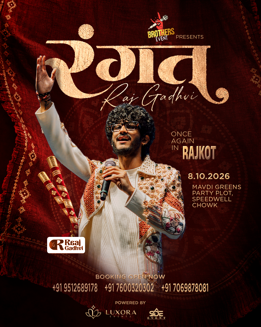 Raj Gadhvi — Rangat, live in Rajkot